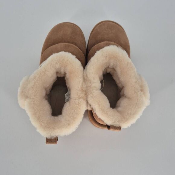 UGG CLASSIC MINI CHILLAPEAK BOOTS SUEDE CHESTNUT SIZE 8 - Picture 5 of 8